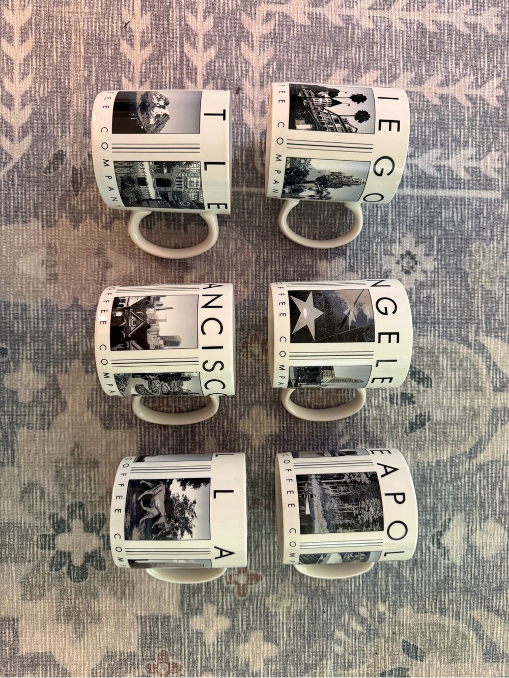 Starbucks set of 6  Cityscenes Coffee Mugs